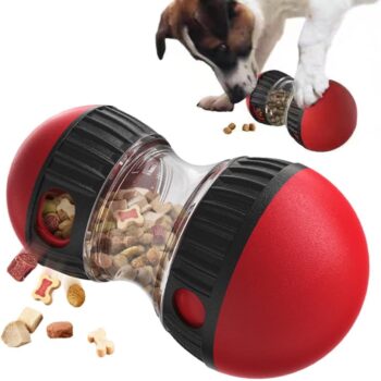 Dog Toy Treat Dispenser - Irregular Rolling Design, Bite-Resistant, Unleash Fun & Treats