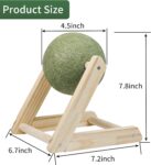 Catnip Balls, Catnip Toys for Cats, Cat Nip for Cats, Safe Healthy Cat Nip Toys,Catnip Toys for Indoor Cats,Giant Catnip Ball with Holder