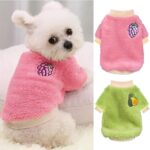 2 Pieces Puppy Sweaters Small Dog Sweater Female Yorkie Clothes Dog Clothes for Small Dogs Winter Warm Fleece Chihuahua Sweater Cute Style Pet Clothing (Small)